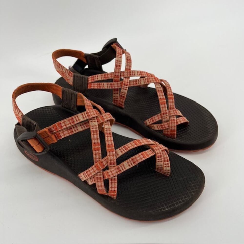 Chaco Women's ZX/2 Classic Sandals Size 9 Patched Amber Orange Outdoor Granola